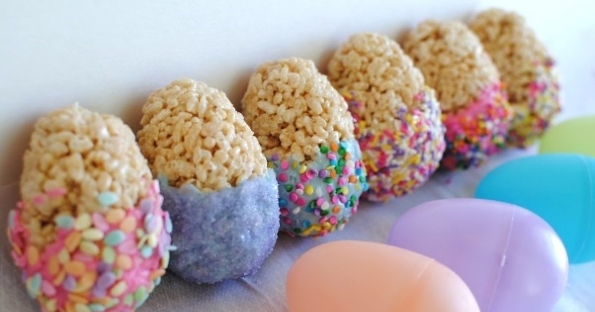 Do It Yourself Rice Krispie Easter Eggs