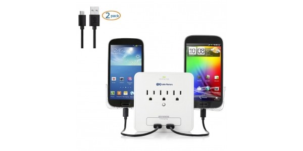 Convenient, Safe Wall Mounted Charger 50% Off @ Amazon.ca