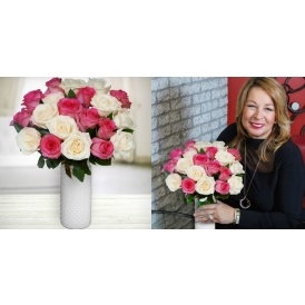 20 Roses With Vase—$60 Includes Delivery!