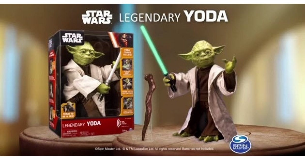Star Wars 16" Legendary Yoda Interactive Robotic Toy 125, down from