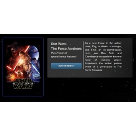 HD Digital Rental, The Force Awakens for $6