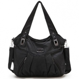 Zipper Washed Shoulder Bag $40 Shipped