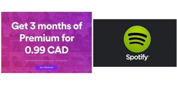 99 Cents 3 Mos Spotify Premium Streaming Music—$30 Value!