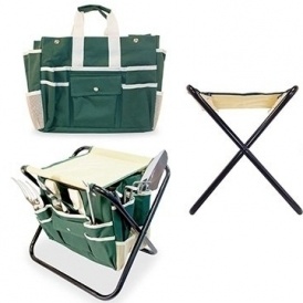Garden Folding Stool & Tools, $35