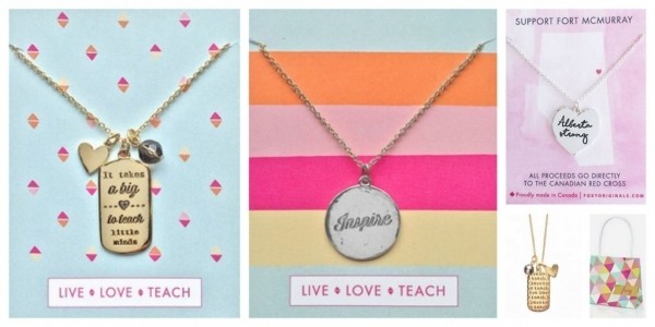 Hand Crafted Gift Pendants For Teachers From $20, + Free Shipping @ Foxy Originals Canada