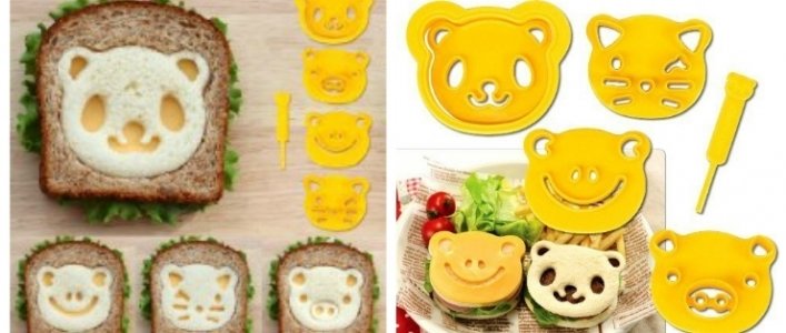 Cute Animal Friends Sandwich Cutters