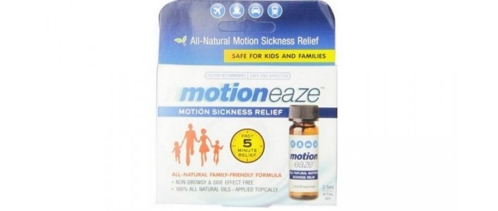 School Bus Nausea? Motioneaze, $18