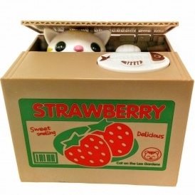 Stealing Coin Kitty Bank $17