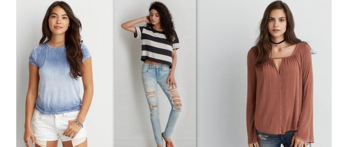 Tees From $8 + AEO Collection BOGO @ 50% Off