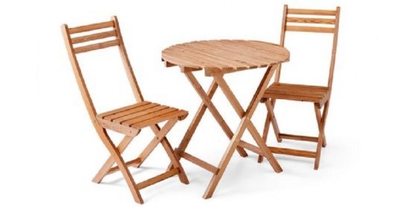 HomeTrends 3 Piece Wood Bistro Set $67 Shipped @ Walmart.ca