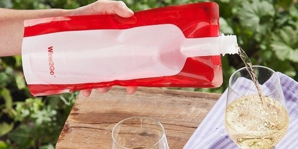 Take Your Wine Anywhere, Foldable Wine Flask $16.99 @ Amazon.ca