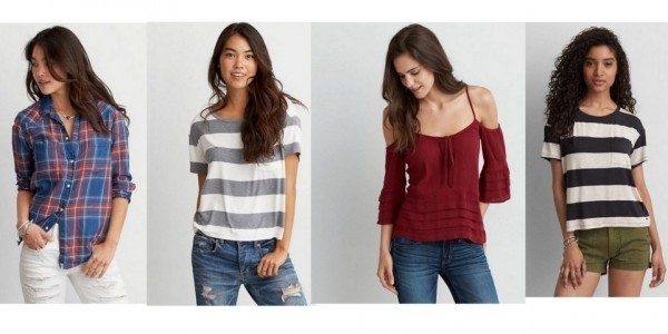 Tees & More from $8 and up With 50% off Clearance Sale & More @ AEO