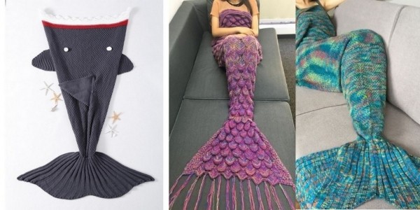 Mermaid Tail Blankets from $10 and up @ TwinkleDeals