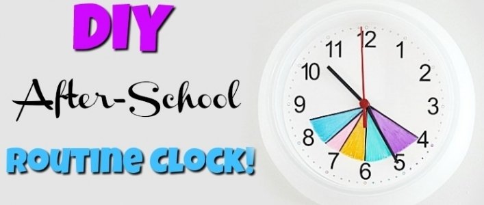 DIY After School Routine Clock
