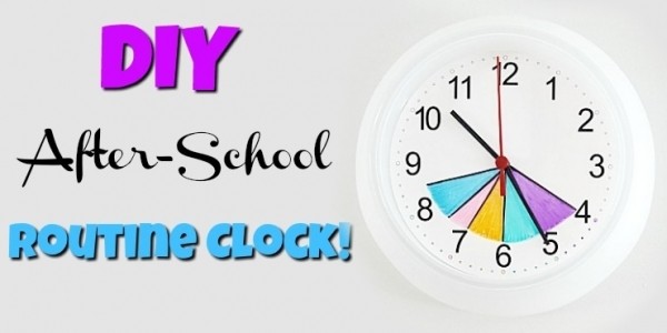 DIY After School Routine Clock