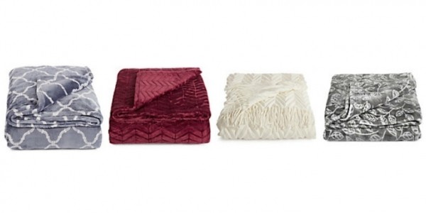 Pretty, Cozy Blankets & Throws from $21.25 with Code @ Hudson's Bay
