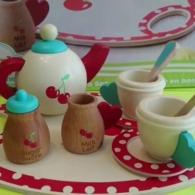 Wooden Tea Set For $10 @ Walmart
