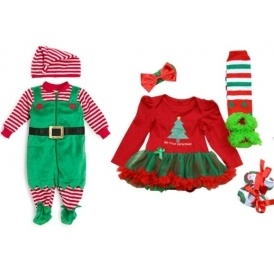Baby's First Christmas Outfits From $11