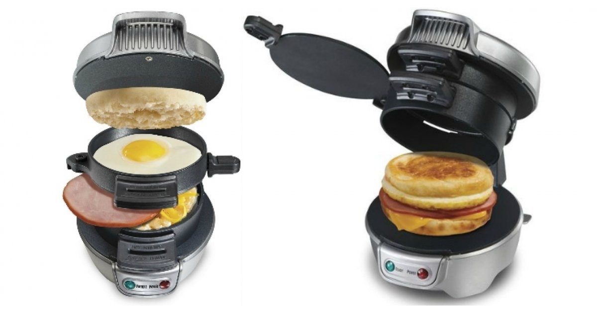 Hamilton Beach Breakfast Sandwich Maker 29.99 Amazon Canada