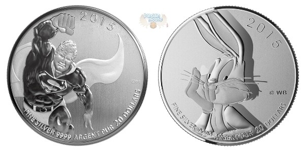 Mint Canada: $20 for $20 Bugs Bunny, Superman, & FIFA Coins with NO Tax & Free Shipping