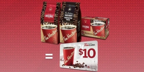 Get $10 Tim Hortons Gift Card Free With The Purchase Of 3 Products