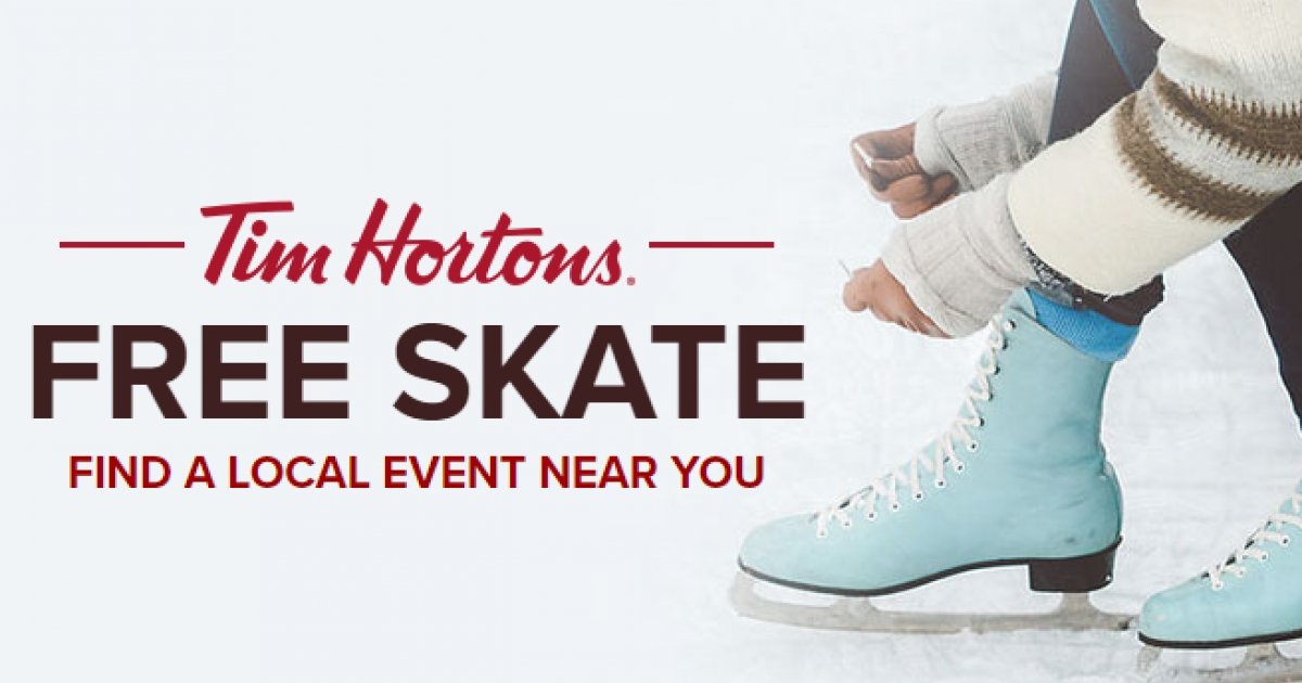 Tim Hortons Free Skating Schedule!