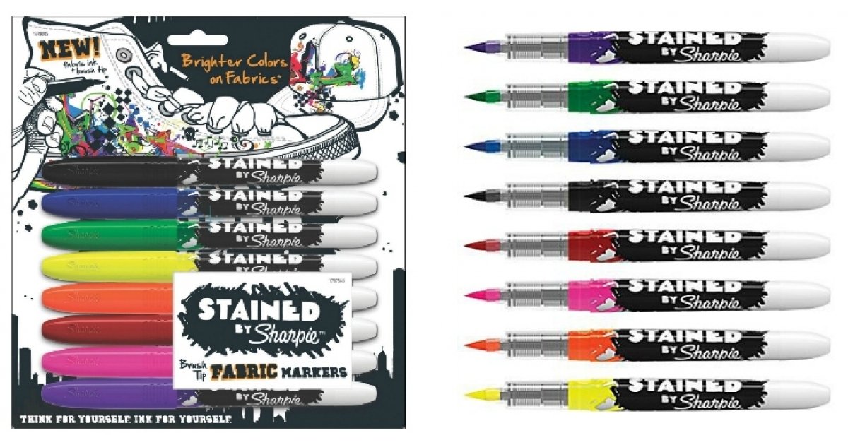 Sharpie Stained Permanent Fabric Markers 11.98 Amazon Canada