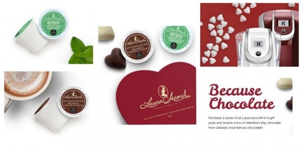Free box of Laura Secord Chocolates with Minimum Purchase of Laura Secord @ Keurig.ca