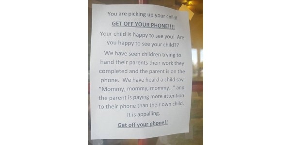 Daycare Tells Parents To Get Off Their Phone!
