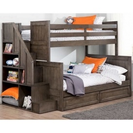 Ryan Twin Over Double Bunk Bed With Universal Staircase Ryan Twin Over Double Bunk Bed With Universal Staircase