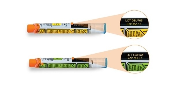 RECALL: Pfizer Canada recalls two lots of EpiPen / EpiPen Jr