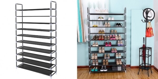 10 Tier Shoe Rack $29.50 @ Amazon Seller Songmics Direct