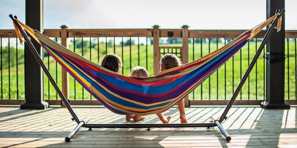 Vivere Double Hammock with Stand $139.99 Shipped