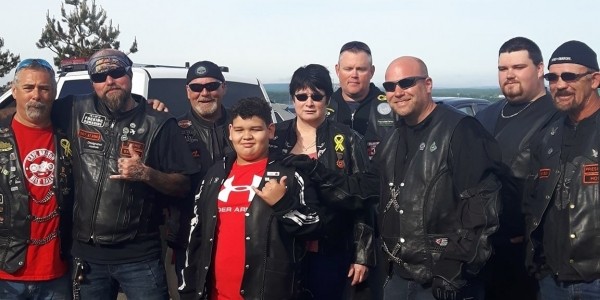 Biker rally supports bullying victim