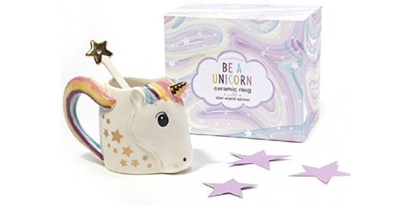 Unicorn Mug & Metallic Star Stirrer $19.95 @ Amazon Canada