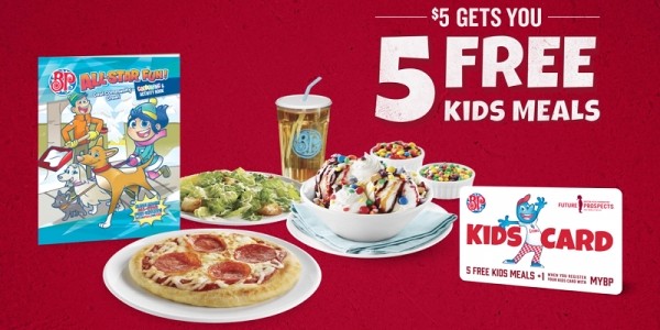 5 Free Kids Meals With $5 Donation @ Boston Pizza