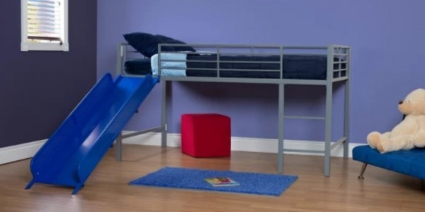 Harper Twin Low Loft Bed With Slide $255.99 @ Wayfair.ca