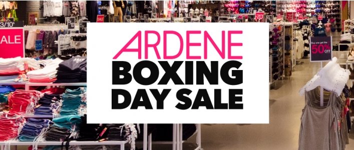 Ardene Boxing Day Sale