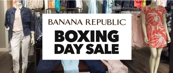 Banana Republic Boxing Day Sale: