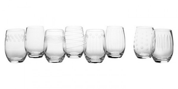 Mikasa Set of 8 Stemless Wine Glasses $29.99