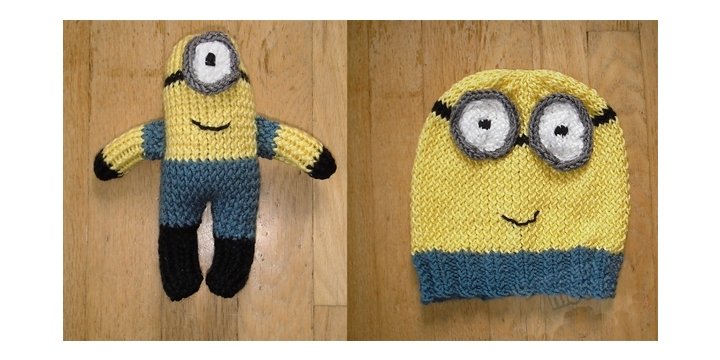 Knitters! Get Free Minion Hat & Toy Knitting Patterns Here