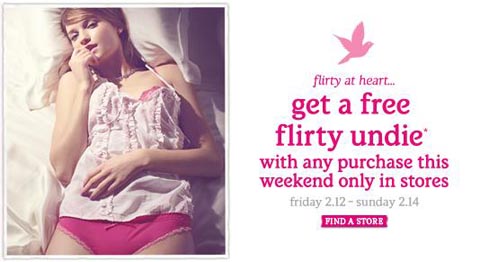 Aerie Free Undies with Purchase This Weekend Only