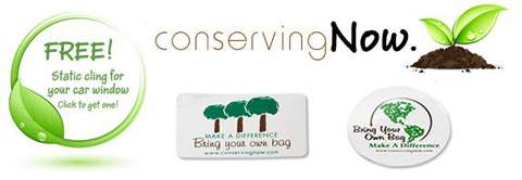 Conserve Now Free Static Window Cling