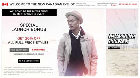 Esprit.eu coupons