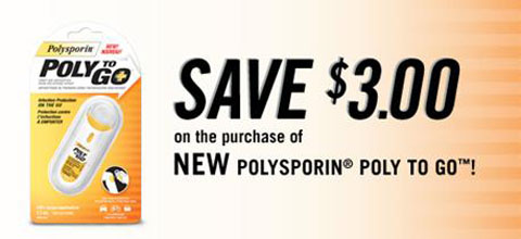 Polysporin Poly to Go Save $3 printable coupon
