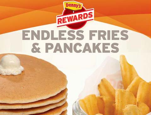 Denny's Endless Fries and Pancakes