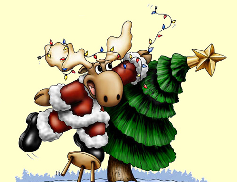 Christmas-Moose