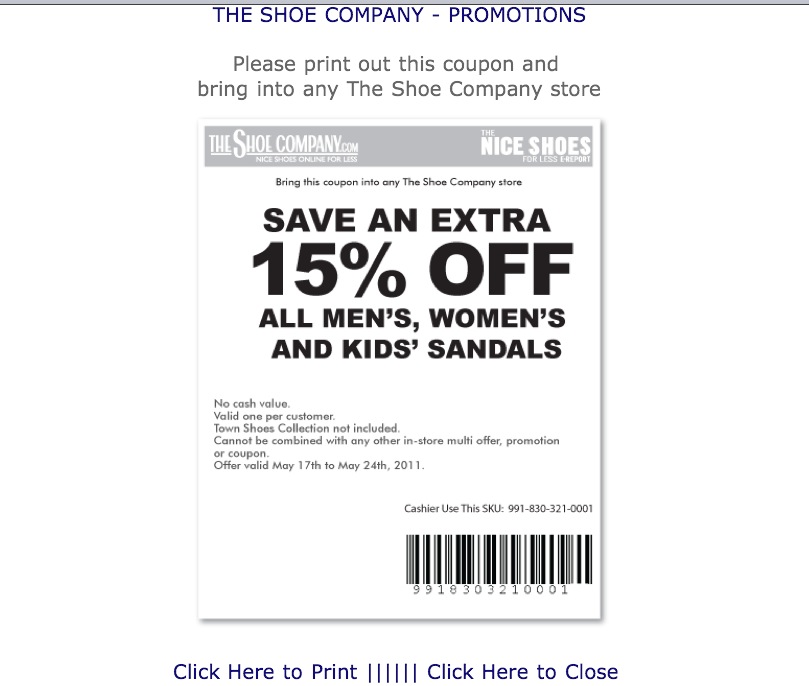 The Shoe Company Canada: Extra 15% Off 
