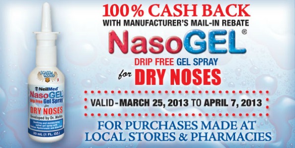 Canadian Freebie NeilMed Canada NasoGel Spray Mail in Rebate 