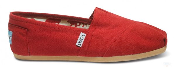 Toms-red-shoe